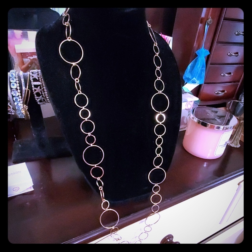 Gold plated circle chain